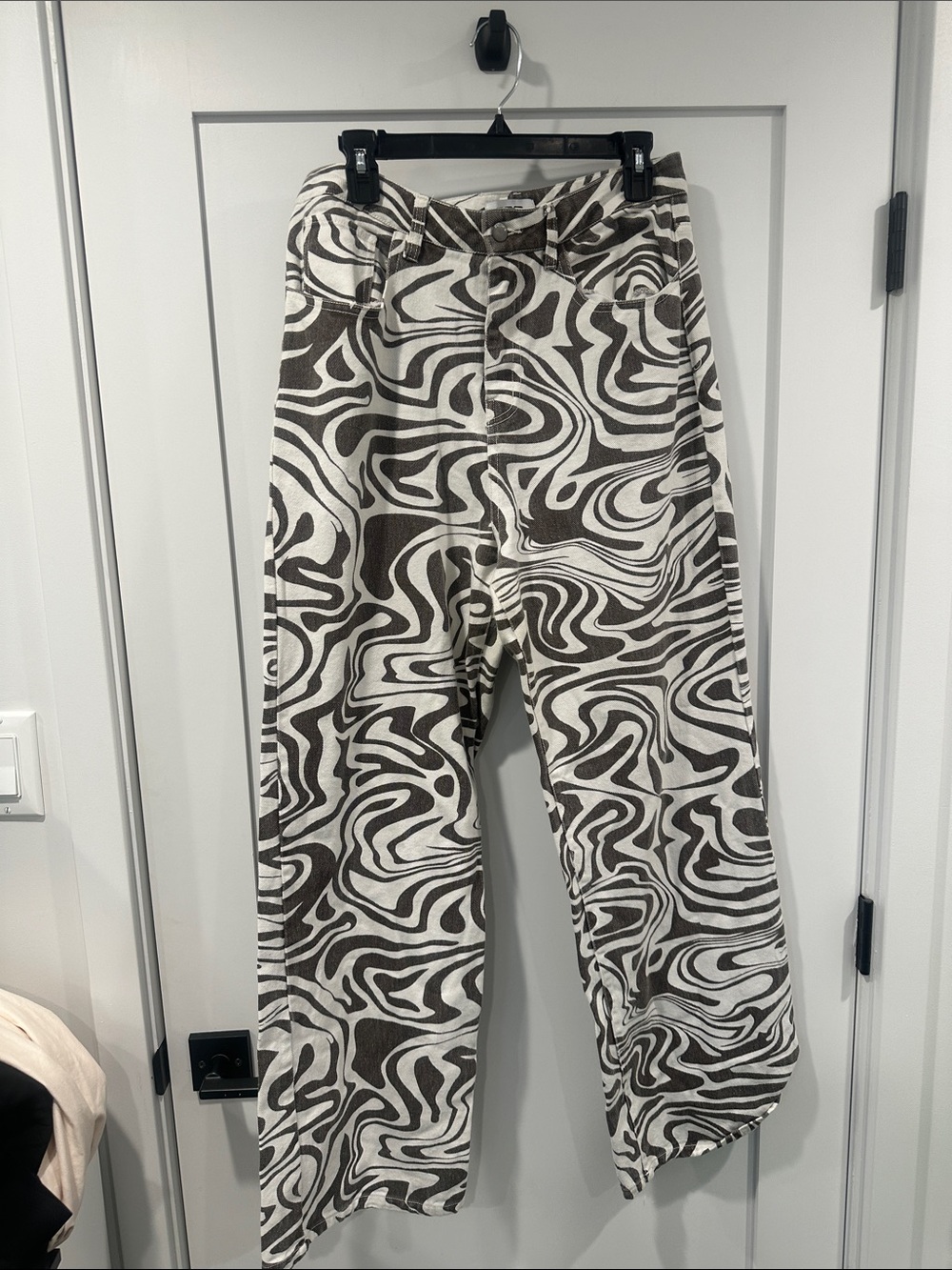 RSQ Abstract Wide Leg Pants - Size 30 - Picture 2 of 3